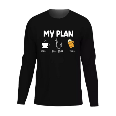 My Fishing Plan Men Long Sleeve Shirt